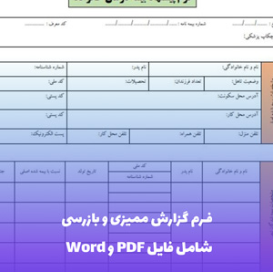 فرم گزارش ممیزی و بازرسی | فایل Word و PDF قابل ویرایش
